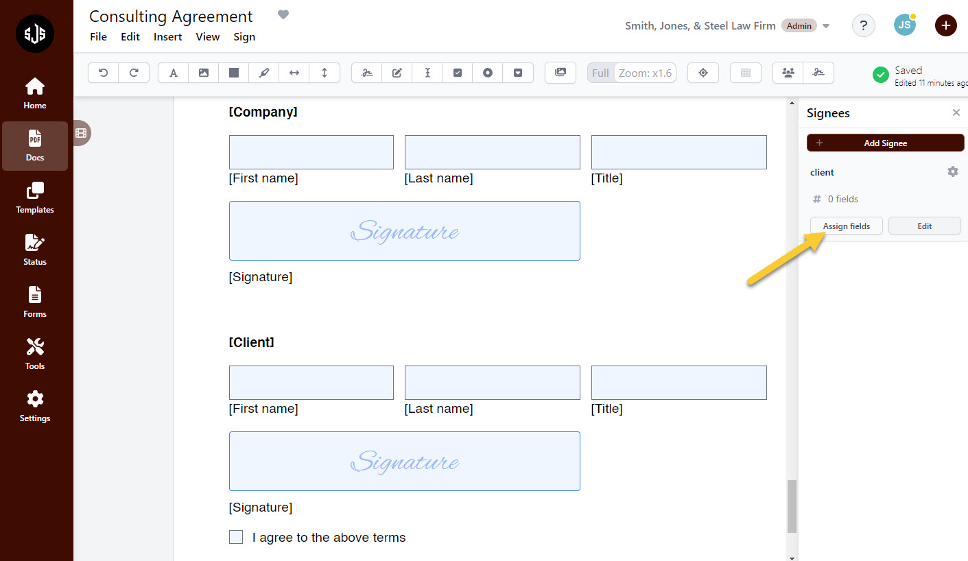 Assigning Fields