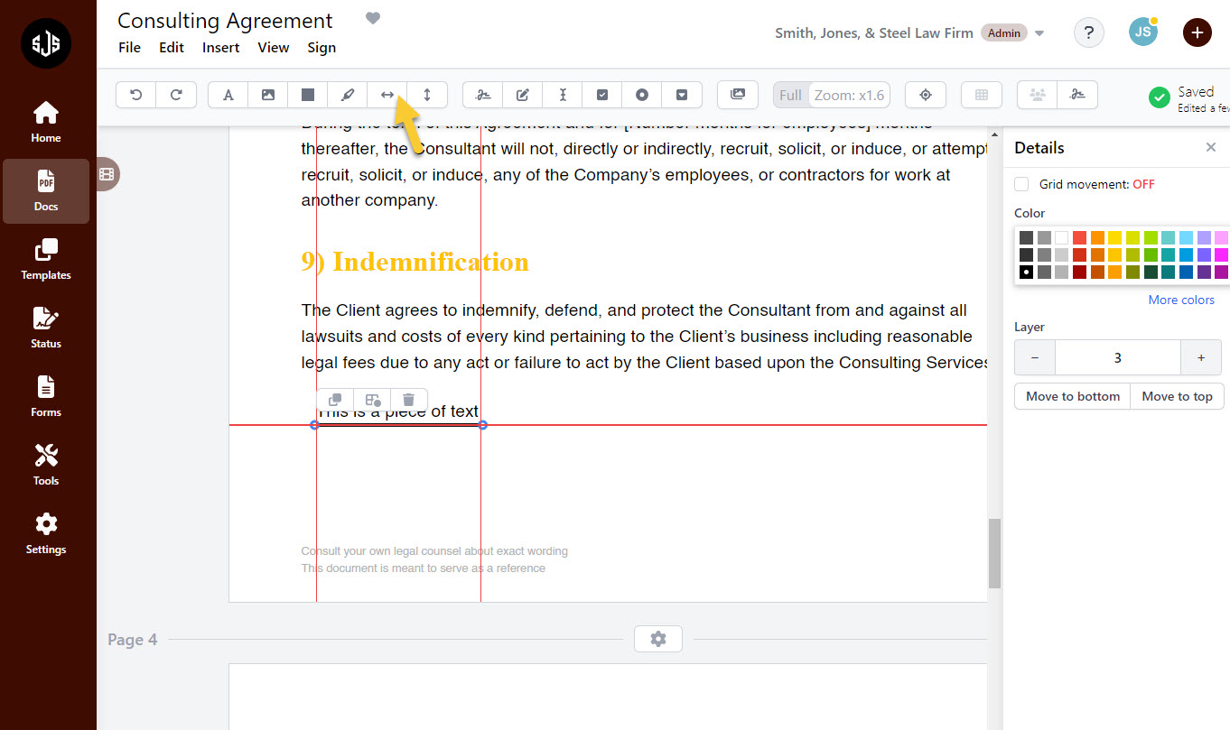 Horizontal and Vertical Lines Example